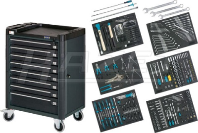 Тележка инструментальная Hazet 179T-8-RAL7016/2 с набором инструмента. Тележка инструментальная Hazet 179T-8-RAL7016/2 с набором инструмента.