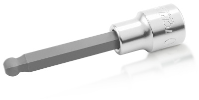 Головка торцевая с шестигранной вставкой HEX 1/2" 8 мм L=100 мм, с шаром TOPTUL BCPA1608 Головка торцевая с шестигранной вставкой HEX 1/2" 8 мм L=100 мм, с шаром TOPTUL BCPA1608