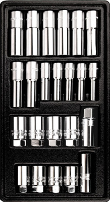 T45208 Набор длинных головок 3/8" и 1/2", свечных головок T45208 Набор длинных головок 3/8" и 1/2", свечных головок